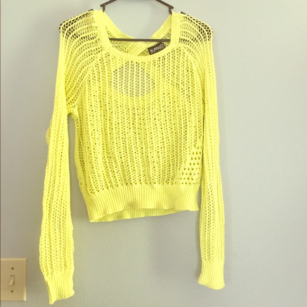 Unused tunic see thru ! Yellow ! So pretty!